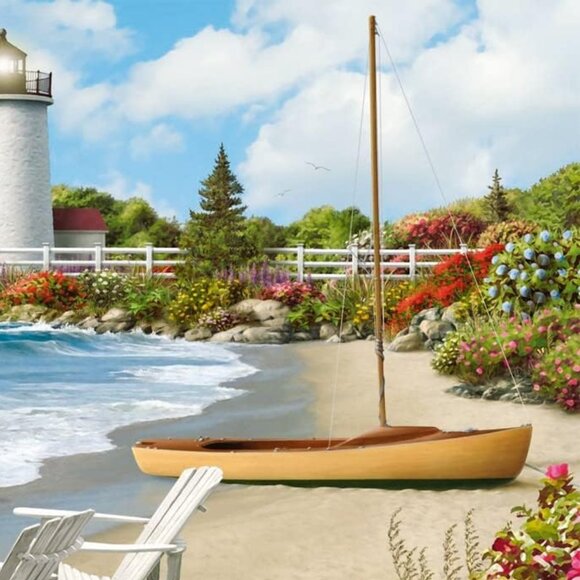 New sealed Ravensburger 300 pcs Large Format Puzzle-Sunlit Shores - Picture 5 of 13